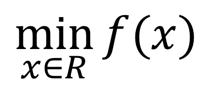 min f(x)公式